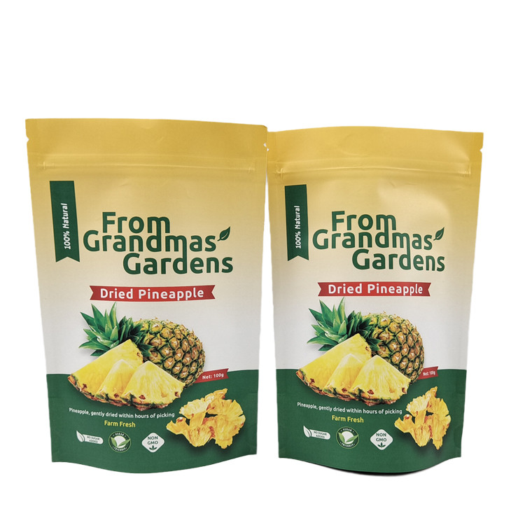 कस्टम मुद्रित पुनः प्रयोज्य स्वर्ण मुहर क्राफ्ट पेपर बैग डिजिटल प्रिंट इको फ्रेंडली मायलर बैग