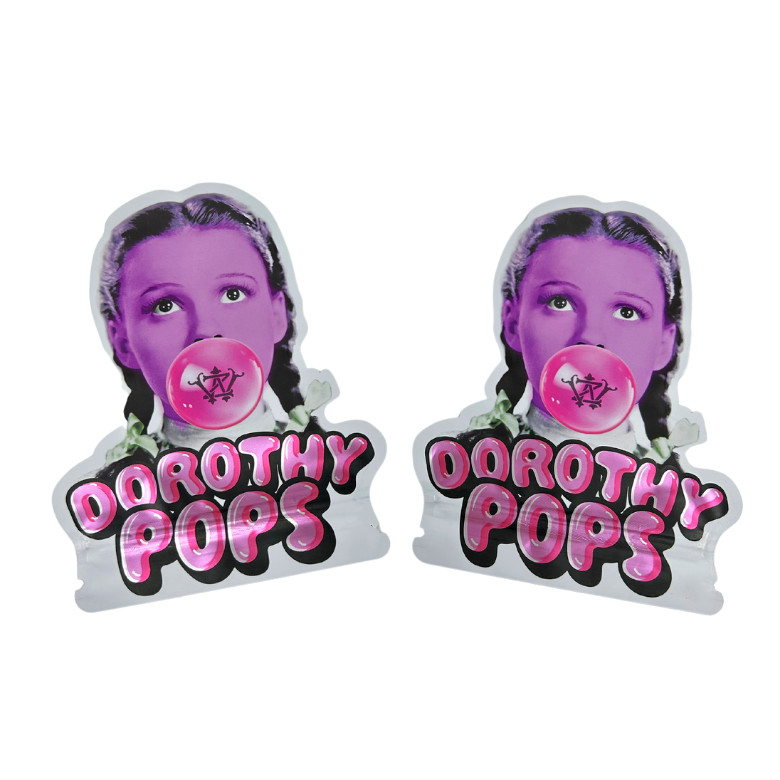 पुनर्नवीनीकरण विशेष कस्टम के आकार की मरने कट 7 14 28g Gummies बाल प्रतिरोधी एल्यूमीनियम पन्नी कैंडी Mylar बैग