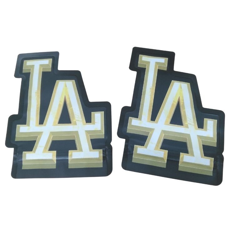 कस्टम मुद्रित 3.5g अद्वितीय विशेष मरने कट अनियमित आकार Mylar बैग सील 8 वें गंध सबूत विशेष Cali Mylar बैग