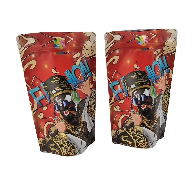 स्टैंड अप ज़िपर के साथ जलरोधक और मजबूत कॉस्मेटिक कैरी बैग