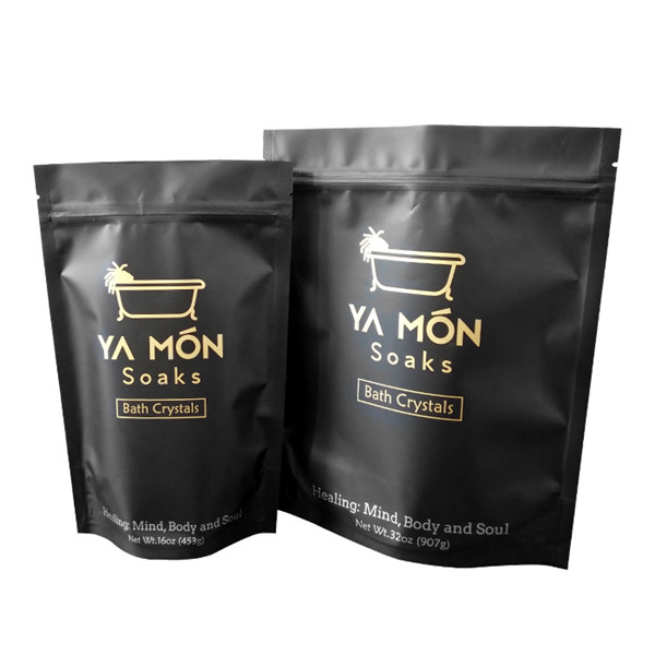 जिपर के साथ स्टैंड अप बॉडी स्क्रब बैग के लिए सिल्वर फोइल बैग