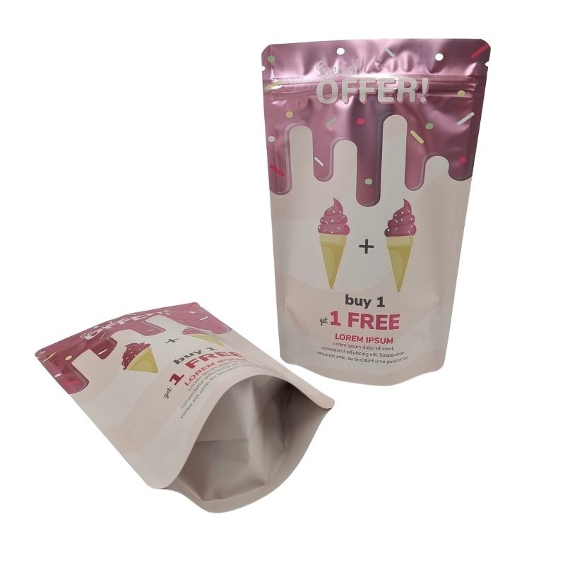 कस्टम ऑर्डर के लिए ज़िपर क्लोजर खाद्य पैकेजिंग बैग स्वीकार किया जाता है