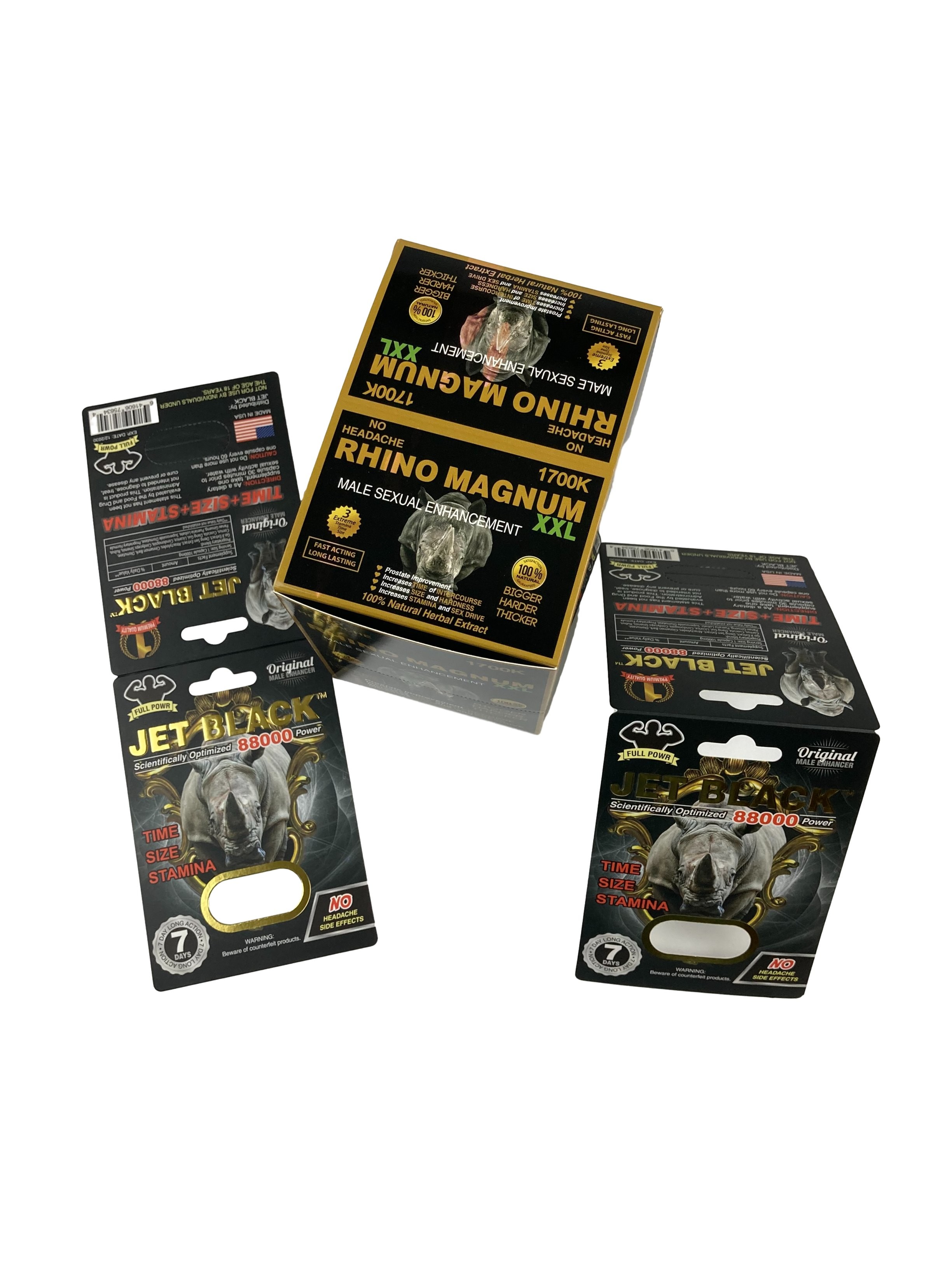 गर्म बिक्री कस्टम बढ़ोतरी गोलियाँ पैकेजिंग पेपर कार्ड राइनो टैबलेट टैबलेट छापे गए पेपर कार्ड के साथ ब्लिस्टर