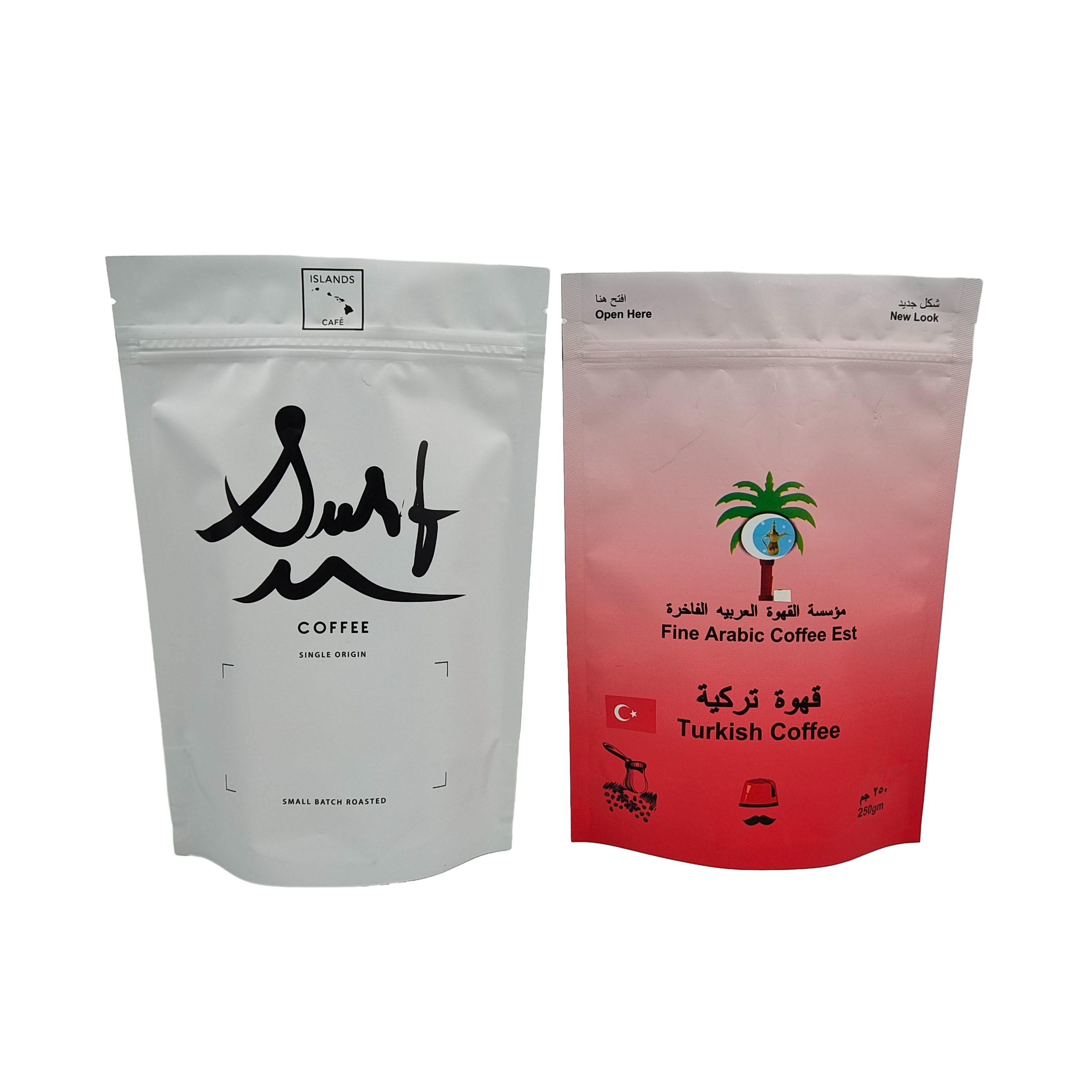 पारदर्शी पारदर्शी खिड़की खाद्य ग्रेड पैकेजिंग बैग कस्टम मुद्रित ज़िपलॉक फिर से बंद करने योग्य स्टैंड अप बैग