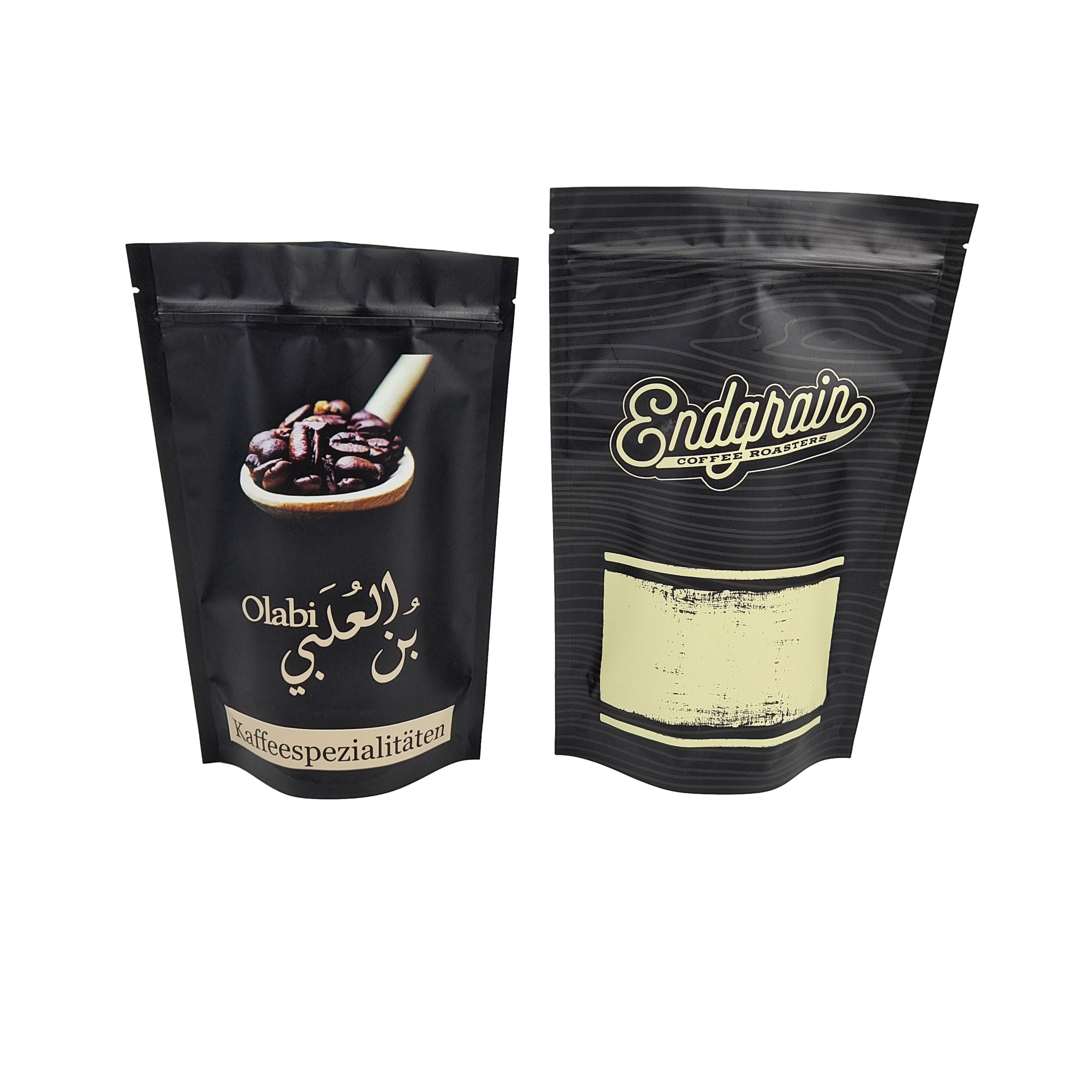 गर्मी सील खाद्य ग्रेड Doypack बैग्स के साथ वाल्व कस्टम मुद्रित खड़े बैग प्लास्टिक Ziplock बैग