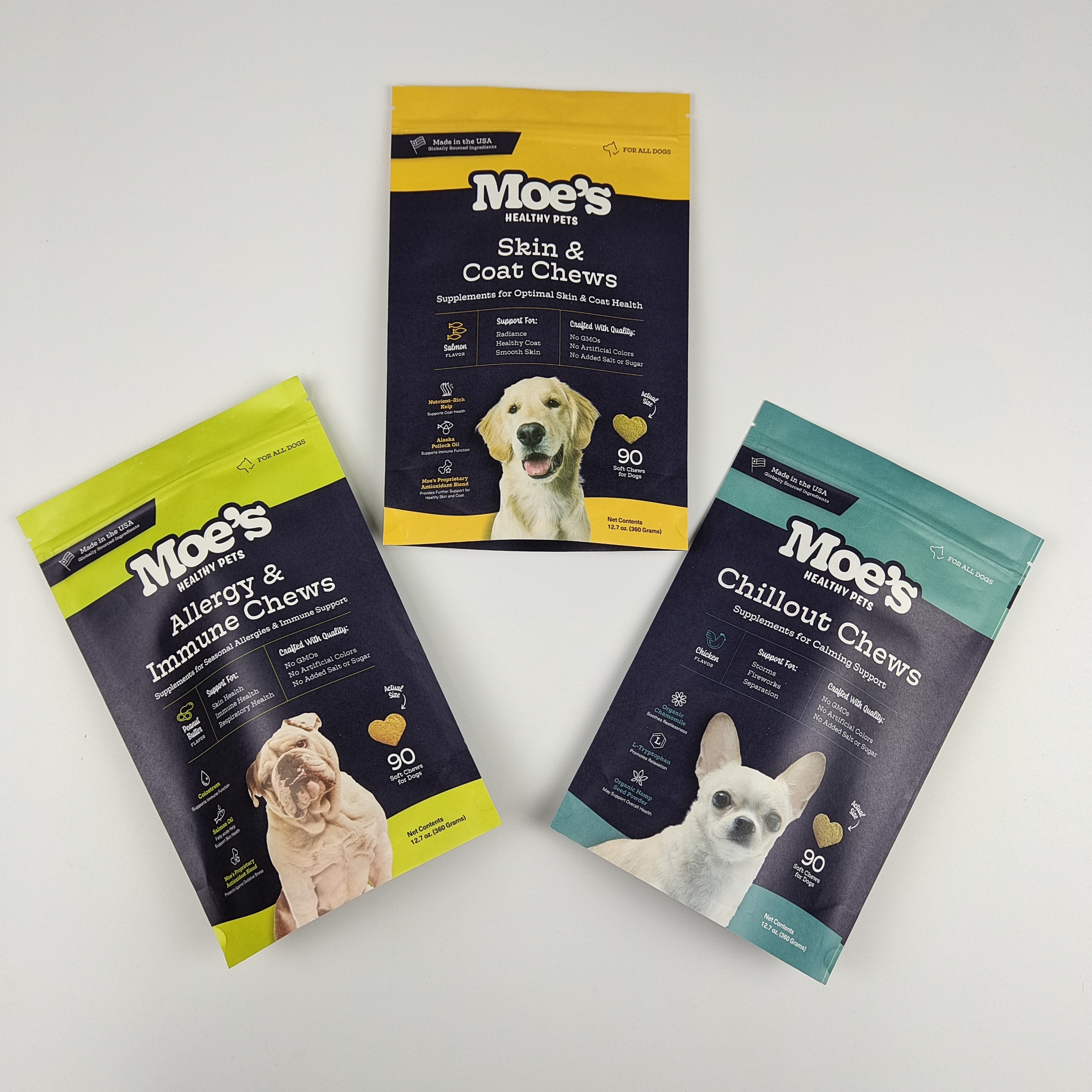 स्टैंड अप क्राफ्ट पेपर बैग विथ नमी प्रूफ ज़िपर फॉर फूड आटा अखरोट चावल चाय मसाले भंडारण पैकेजिंग Doypacks