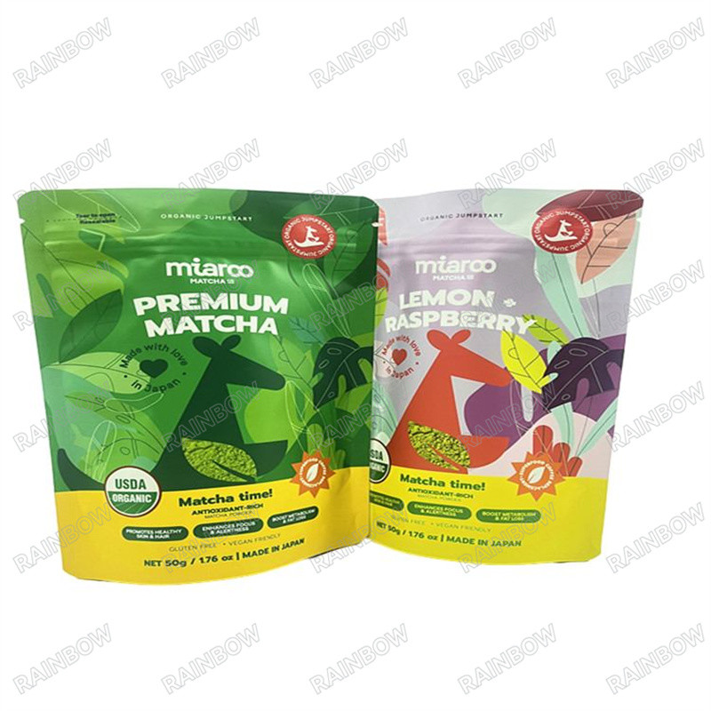 डिजिटल प्रिंटिंग 100% बायोडिग्रेडेबल क्राफ्ट पेपर बैग कस्टम निर्माता खड़े भोजन पैकेजिंग ज़िपर प्लास्टिक थैली सी