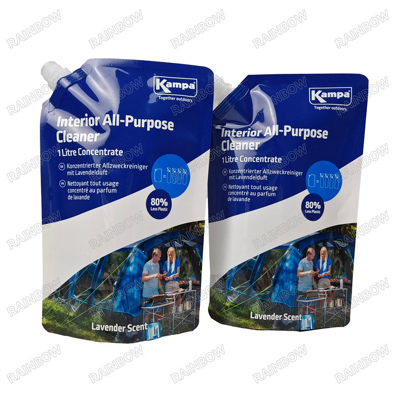 खाद्य, पेय, जूस ज़िपर के साथ& साइड स्पूट पाउच खाद्य ग्रेड खड़े हो जाओ स्पूट पाउच बच्चे के लिए