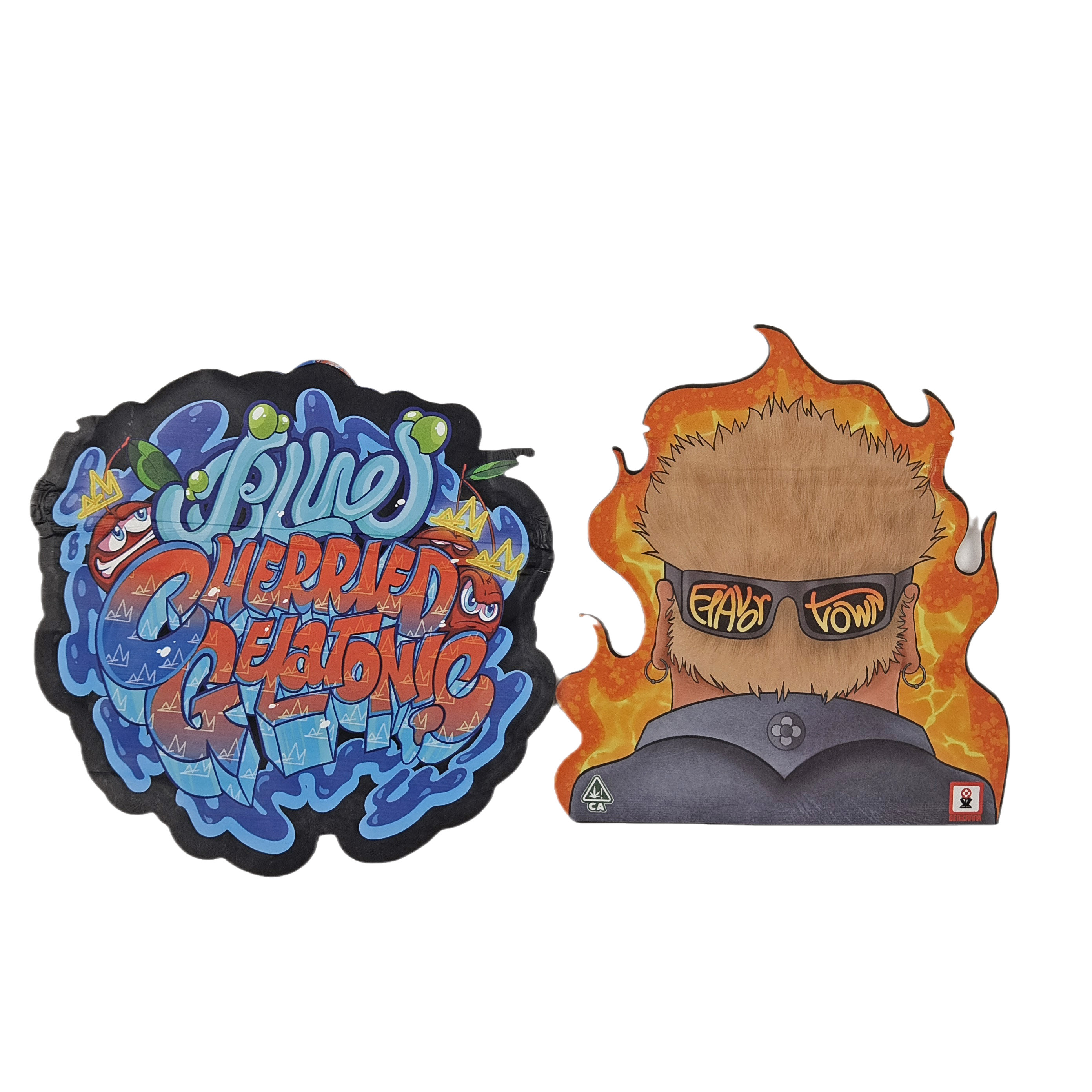 कस्टम डिजिटल प्रिंटिंग बैग पैकेजिंग होलोग्राफिक पन्नी मरने का कटौती विशेष आकार Ziplock प्लास्टिक Mylar 3.5g मरने का कटौती बैग