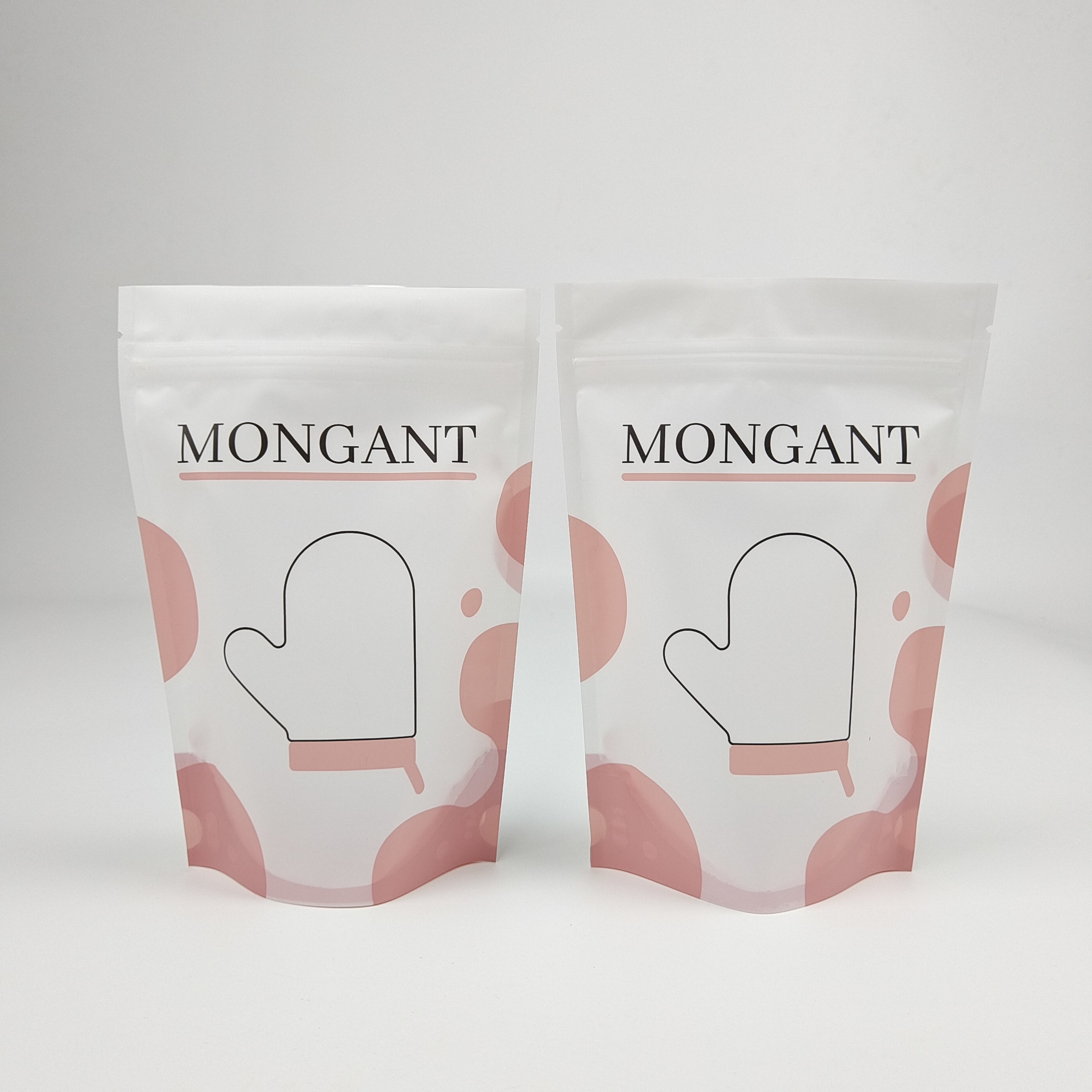 लेमिनेटेड एल्यूमीनियम पन्नी ज़िप लॉक बैग स्टैंड अप पॉच / मैट व्हाइट फ़ॉइल पॉच / कस्टम ज़िप लॉक कॉफी बैग