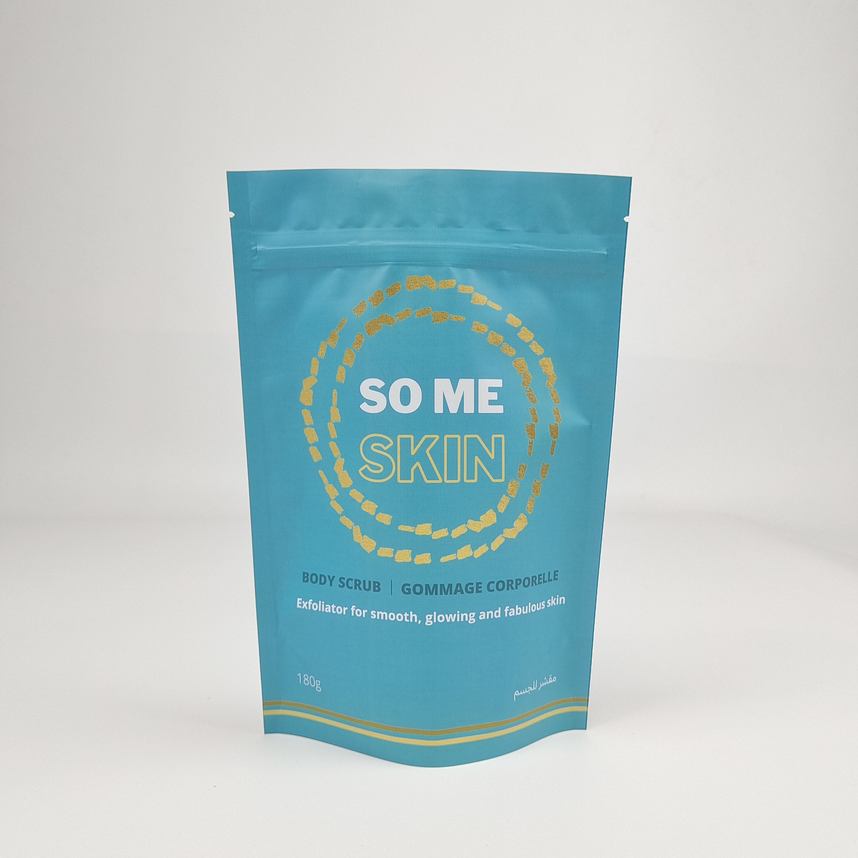 पुनः प्रयोज्य धातु एल्यूमीनियम पन्नी स्नान नमक खड़े हो जाओ ज़िपर बैग शरीर स्क्रब स्नान बम के लिए पैकेजिंग बैग