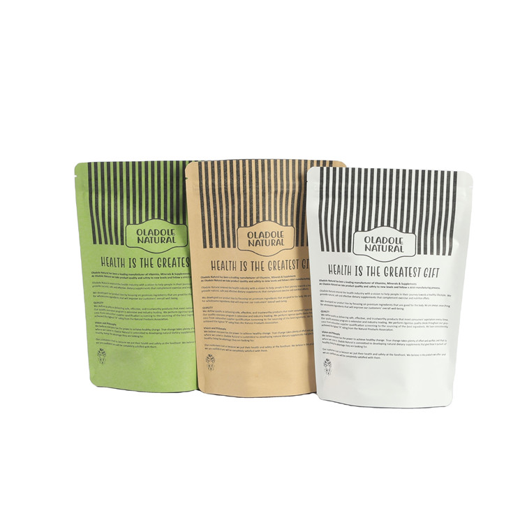 डिजिटल प्रिंटिंग कस्टम लोगो मैंगो पाउडर अखरोट के लिए सफेद क्राफ्ट पेपर बैग पालतू भोजन बायोडिग्रेडेबल गंध प्रतिरोधी कागज पैक