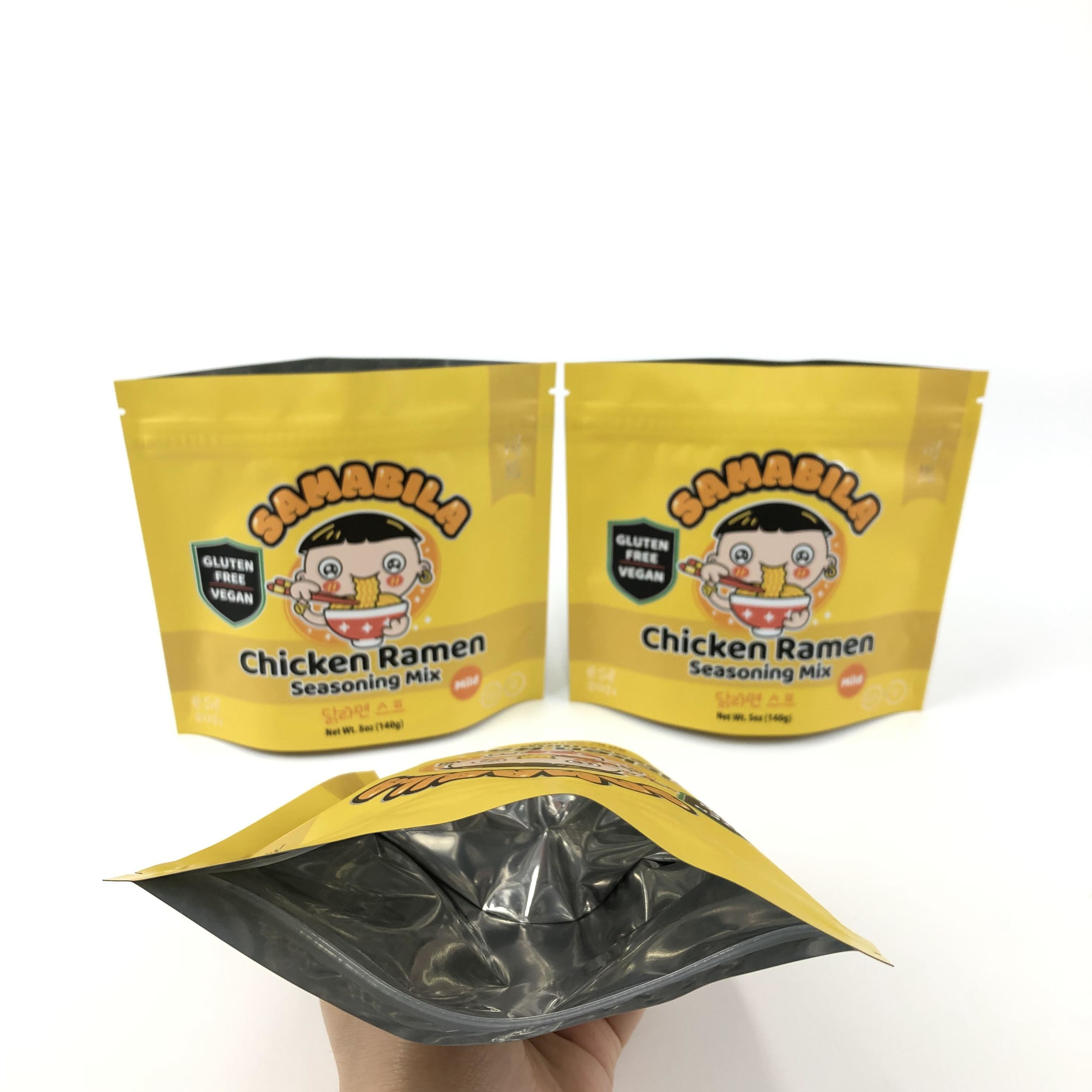 जिपर क्लोजर सिस्टम के साथ खड़े बैग के लिए जड़ी बूटी धूप पैकेजिंग कास्टिंग