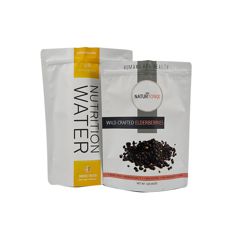 रंग प्रभाव चमकदार या मैट समाप्त चाय बैग पुनः बंद करने योग्य स्टैंड अप थैलों में पैकेजिंग