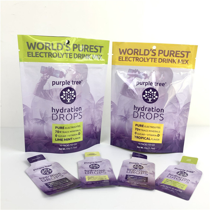 10 रंग कस्टम मैट एल्यूमीनियम पन्नी खड़े हो जाओ थैला Ziplock Doypack बैग भोजन के लिए