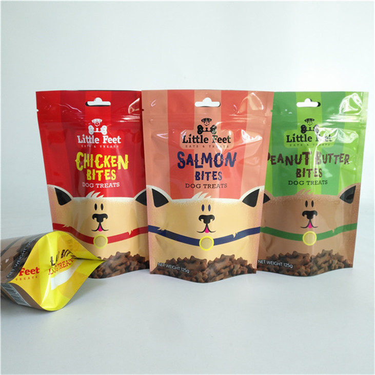 खाद्य पैकेजिंग सामग्री एल्यूमीनियम पन्नी नमी के सबूत स्नैक बैग के लिए खड़े बैग ज़िपर के साथ पैकेजिंग