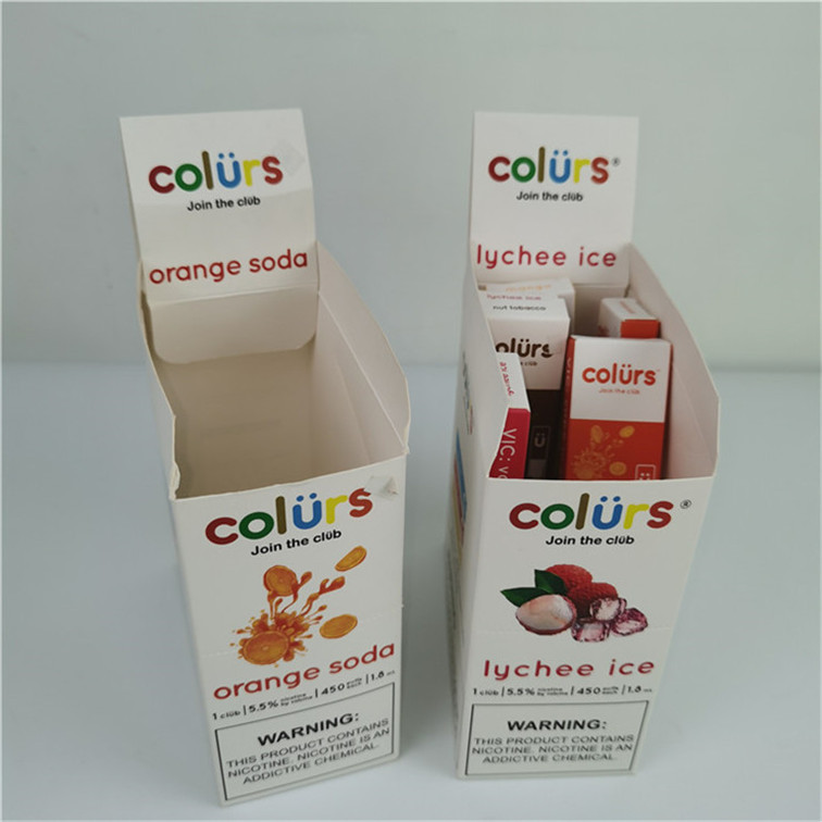 गर्म कस्टम लोगो फाड़ दूर प्रदर्शन बॉक्स कार्डबोर्ड PDQ काउंटर घुमावदार प्रदर्शन बॉक्स