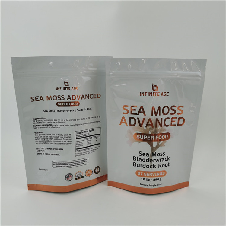 10 रंगों तक स्वीकार्य उपलब्ध आसान आंसू लाइन खड़े हो जाओ बैग थर्मल सील ज़िपर शीर्ष