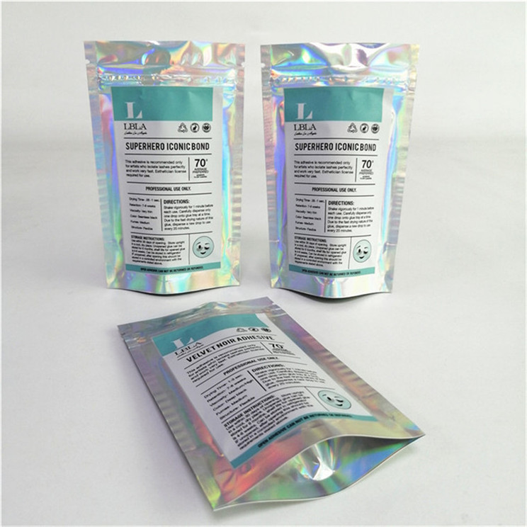 थोक अनुकूलित लोगो डिजिटल मुद्रण प्लास्टिक पीईटी चिकनी उपयुक्त मूल्य ज़िपर के साथ खड़े हुए थैले