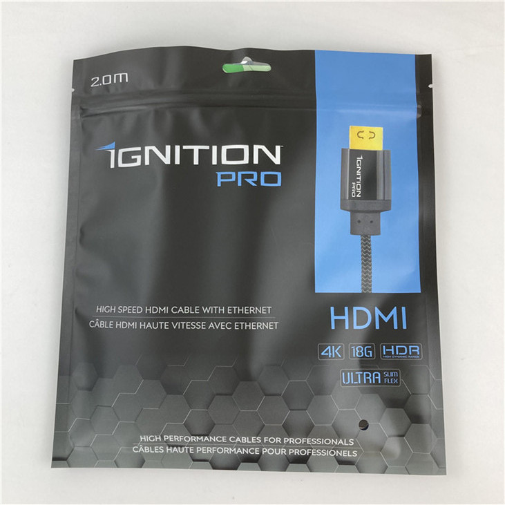 थ्री साइड सील माइलर पैकेजिंग बैग फ्लैट पॉकेट विथ ज़िपर स्वीकार्य 10 रंग तक उपलब्ध