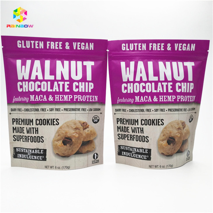 मैट फिनिश रंगीन मुद्रण एल्यूमीनियम पन्नी Mylar Doypack अनुकूलित आकार और डिजाइन के साथ