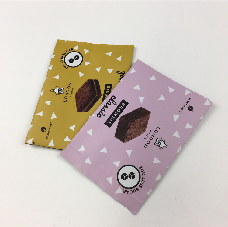 नमी प्रतिरोधी 200 ग्राम बैक साइड सील बैग कुकीज़ चॉकलेट टियर नच बैग