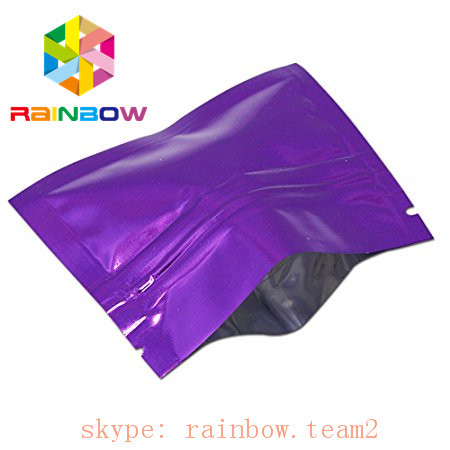 रंगीन 3 पक्ष सील फ्लैट मिनी mylar पन्नी बैग 1g सन चाय / फूल रिसाव पैकेजिंग पाउच