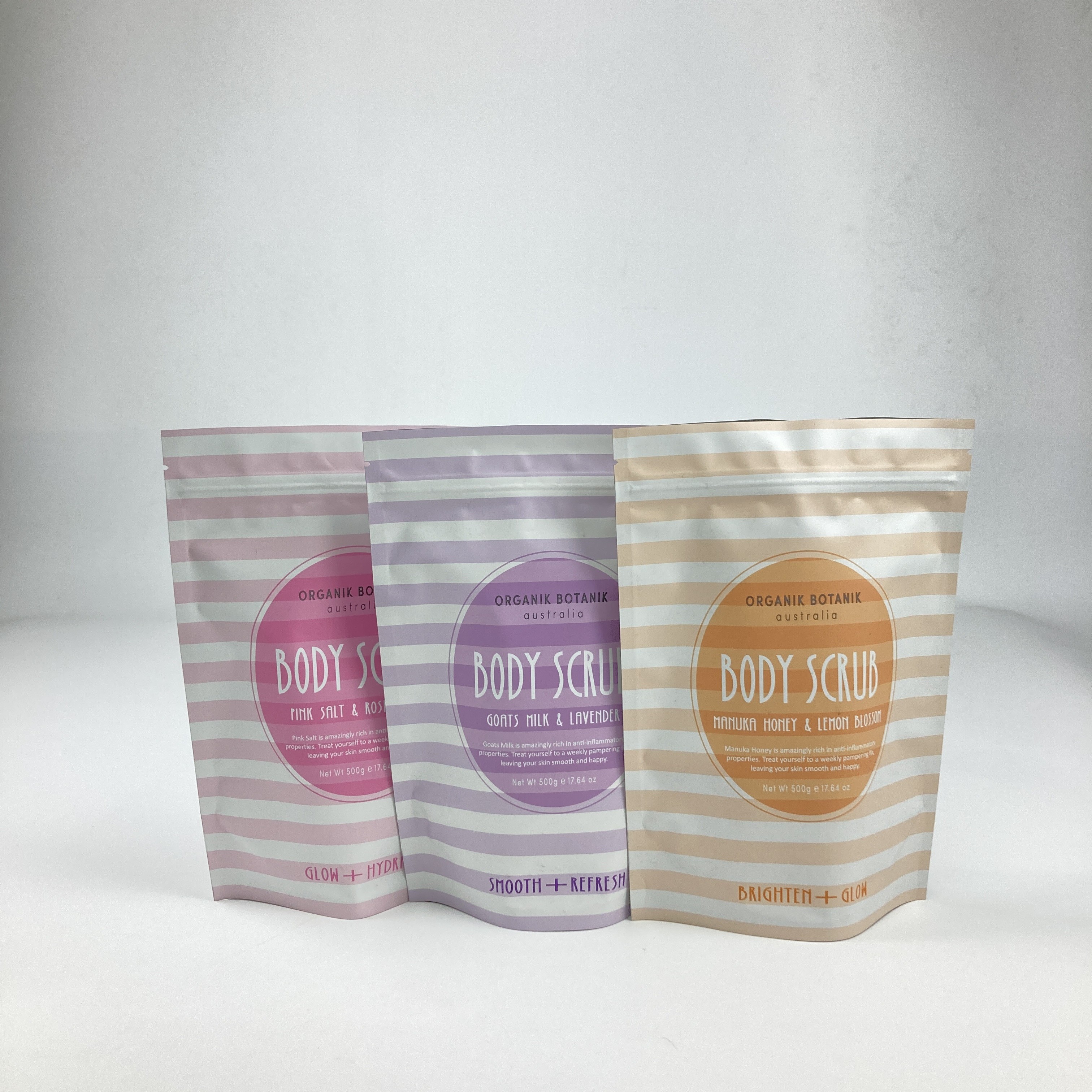 कस्टम मुद्रित स्नान नमक शरीर स्क्रब स्टैंड अप पॉच एल्यूमीनियम पन्नी बैग