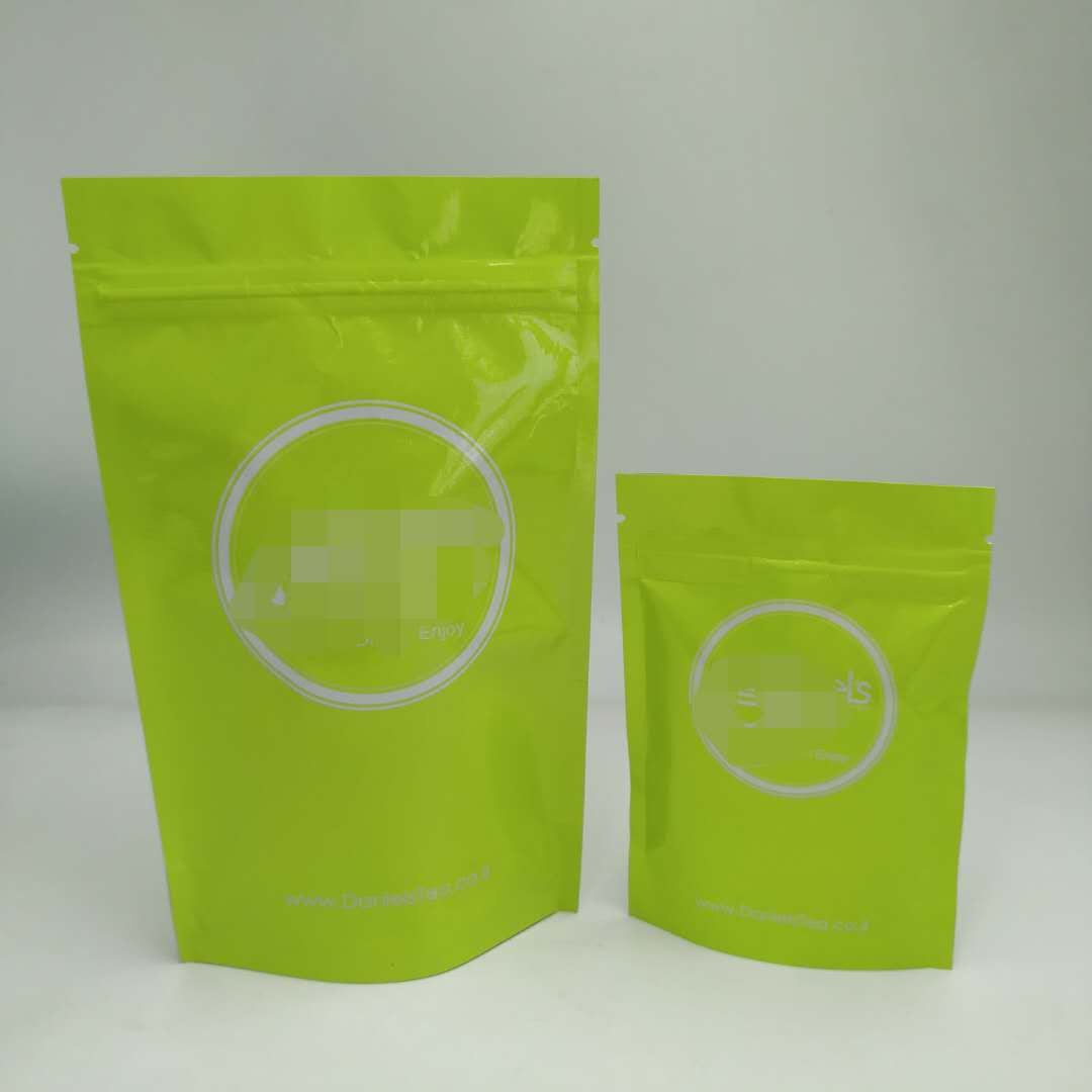 एफडीए स्व सील जिपर प्लास्टिक थैली बैग चमकीले रंग के साथ एल्यूमीनियम पन्नी