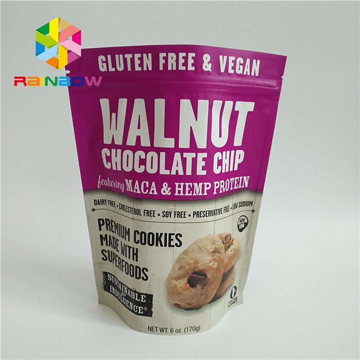 सूखे खाद्य पदार्थों के लिए पूर्ण रंग मुद्रण प्लास्टिक पाउच पैकेजिंग अनुकूलित रंग