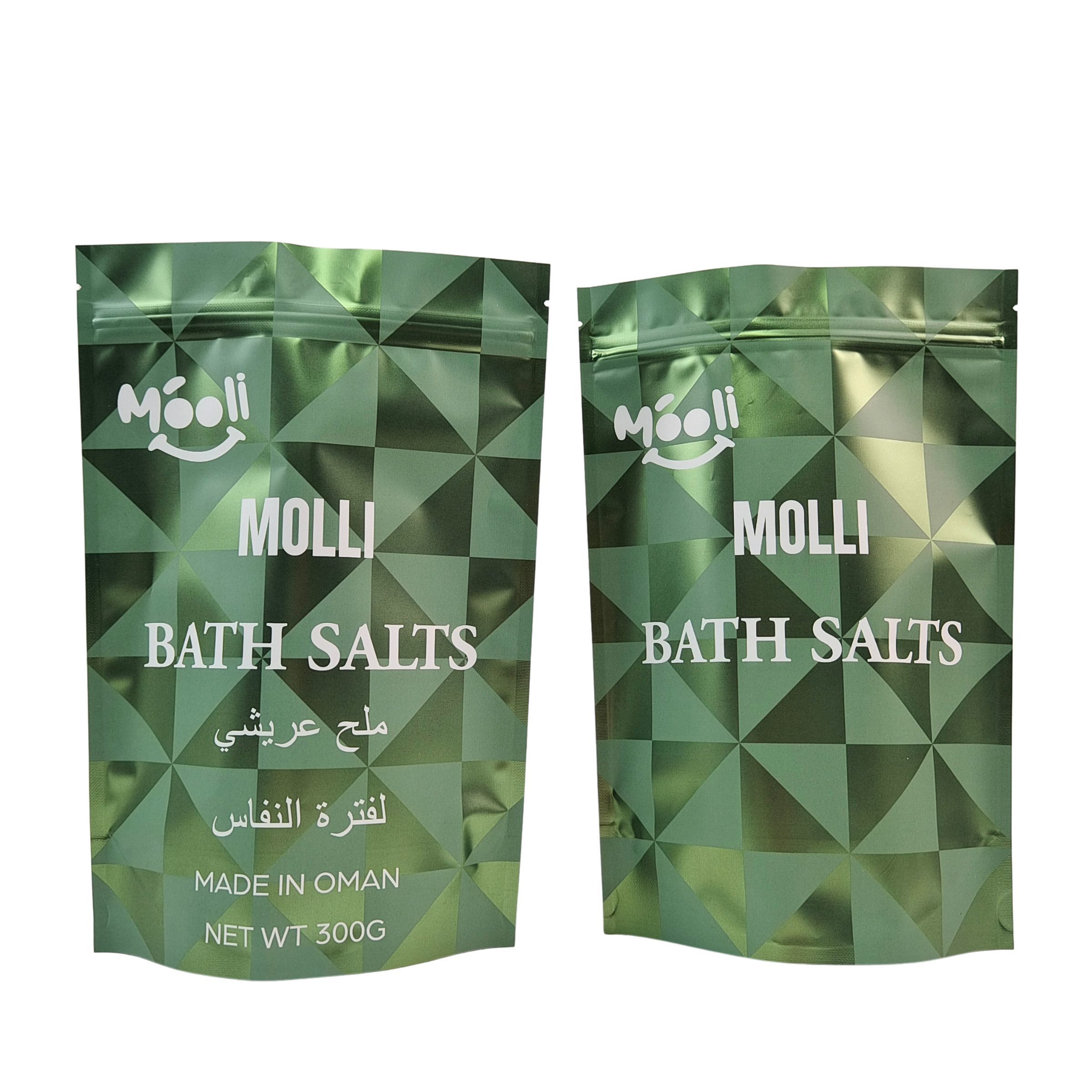 शरीर स्क्रब के लिए प्लास्टिक पैकेजिंग बैग स्नान नमक प्राकृतिक भिगोना जिपर के साथ Mylar बैग