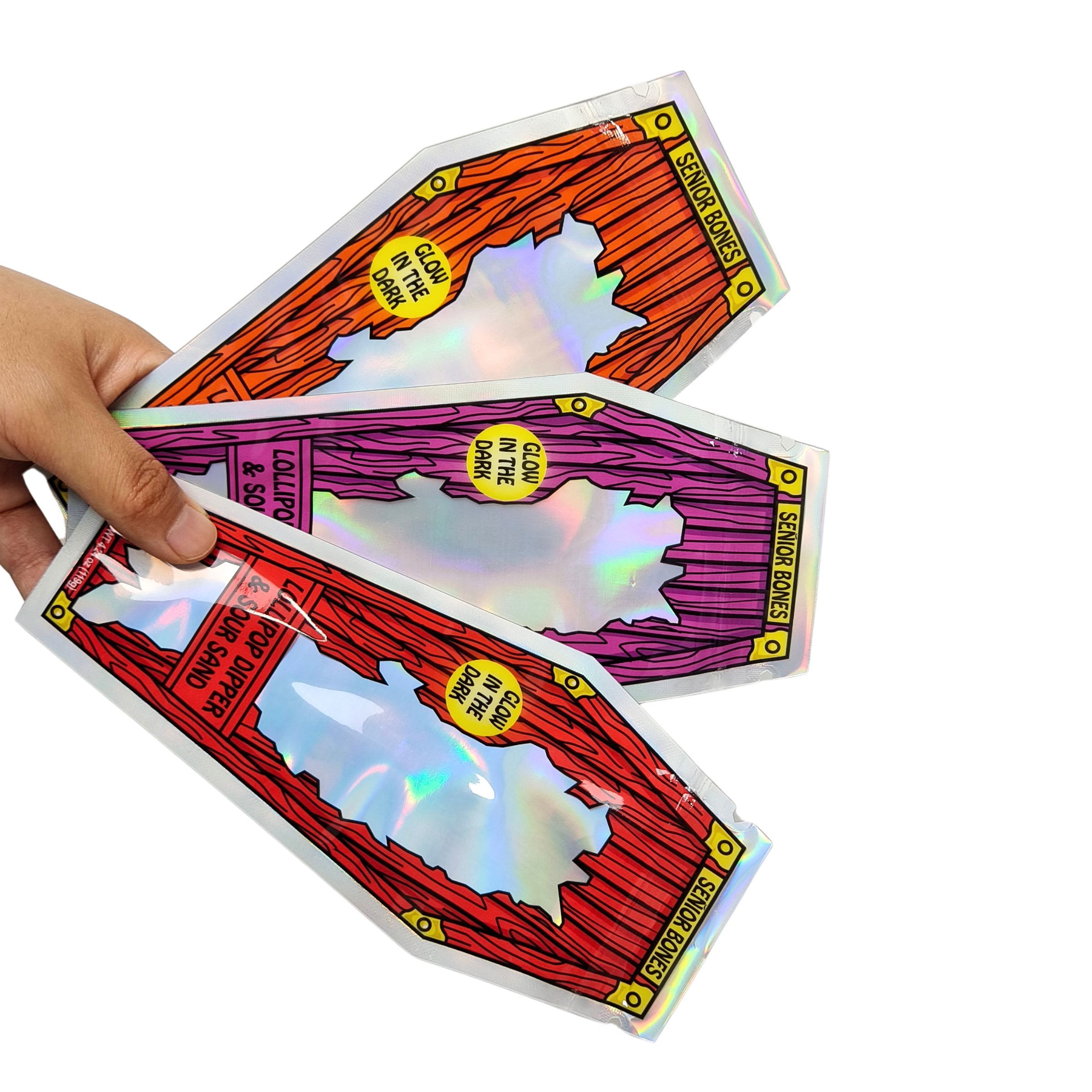 तंबाकू का पत्ता कैंडी बिस्कुट गमदार सूखा फूल जड़ी बूटी ग्राबा पत्ता डाई कट 3.5 ग्राम मायलर बैग