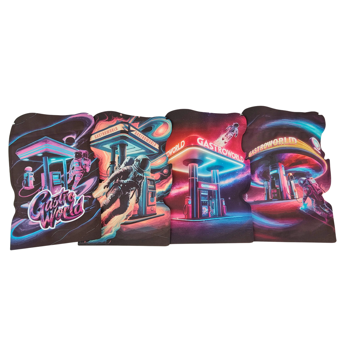 अनियमित आकार की डाय कट मायलर बैग कुकी गमीज के लिए तंबाकू पीईटी प्लास्टिक बैग के साथ बाल प्रूफ ज़िपर बैग