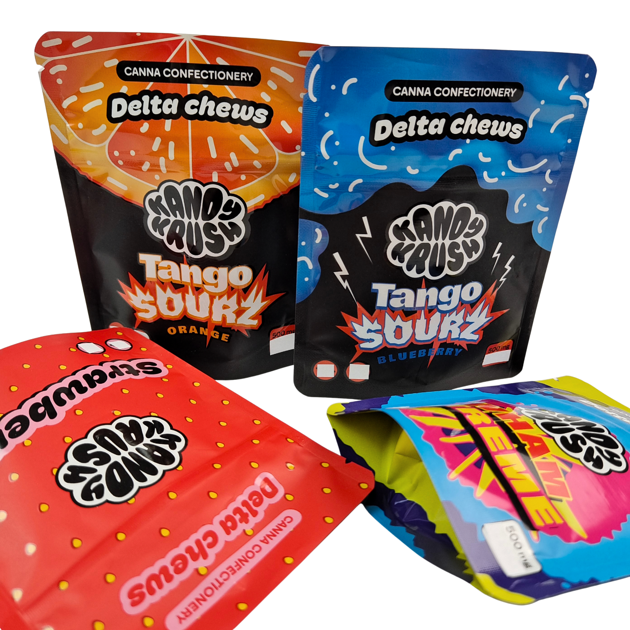 इंद्रधनुष कस्टम मुद्रित 3.5g 8th स्टैंड अप मायलर बैग खाद्य पदार्थ गंध सबूत कुकी के लिए विशेष आकार का बैग गमी कैली पैक कॉम्बो