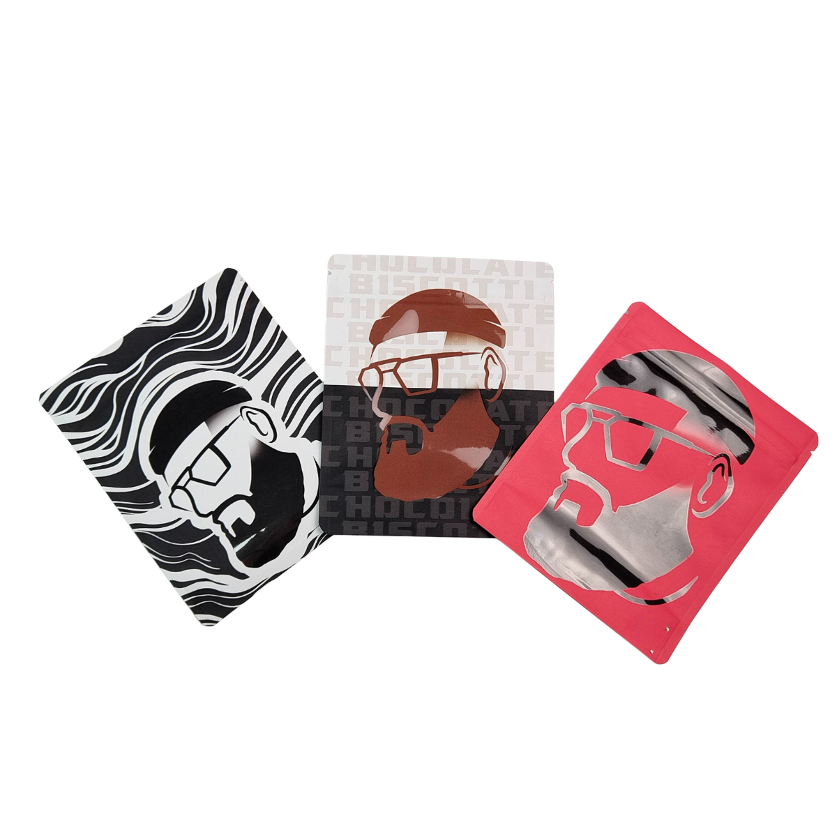 कस्टम मुद्रित 3.5g-28g पुन: सीलबंद गंध प्रूफ माइलर खाद्य बैग