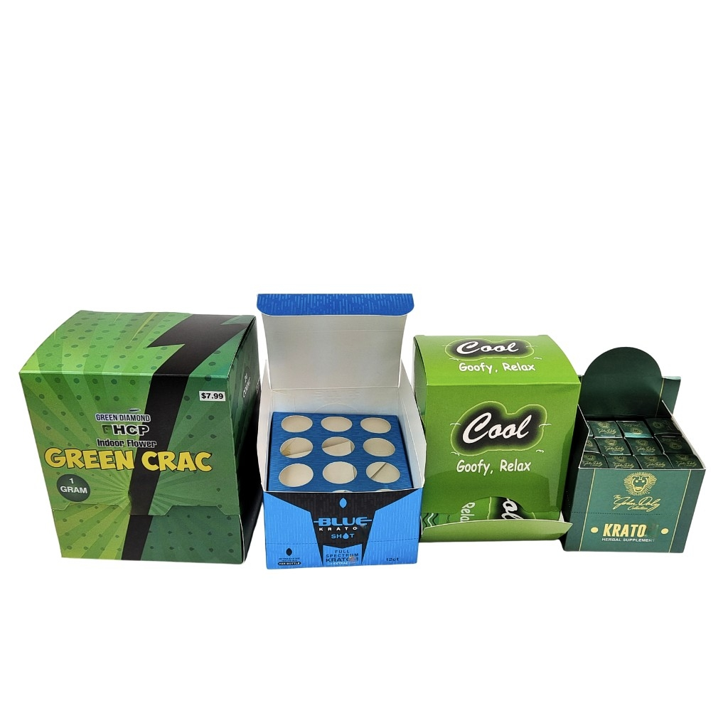 पुनर्नवीनीकरण योग्य क्राफ्ट पेपर क्राफ्ट स्नैक के लिए क्राफ्ट बॉक्स कुकीज़ के लिए एनर्जी बार कॉस्मेटिक कार्डबोर्ड काउंटर डिस्प्ले पैकेजिंग स्पंज