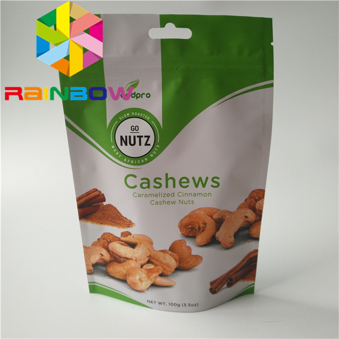 पन्नी लेमिनेटेड कस्टम स्नैक पैकेजिंग 100 ग्राम Mylar k बिस्किट / सूखे फल के लिए