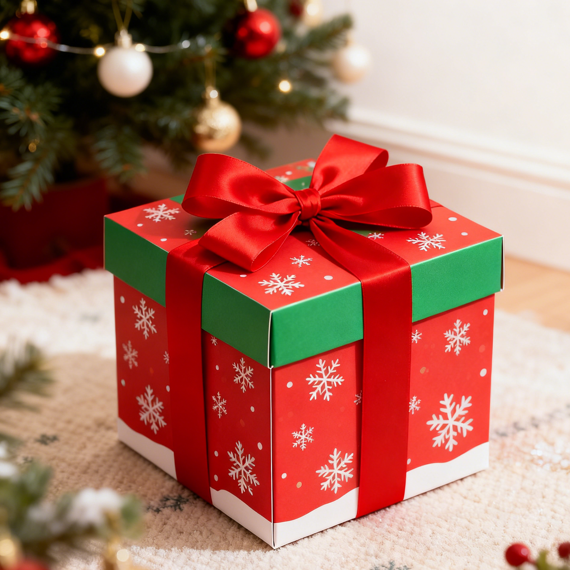 पुन: प्रयोज्य बायोडिग्रेडेबल क्राफ्ट आयत उपहार बॉक्स फोल्डेबल ढक्कन रिबन यूवी कोटिंग मैट अनुकूलित जन्मदिन क्रिसमस उपहार बॉक्स