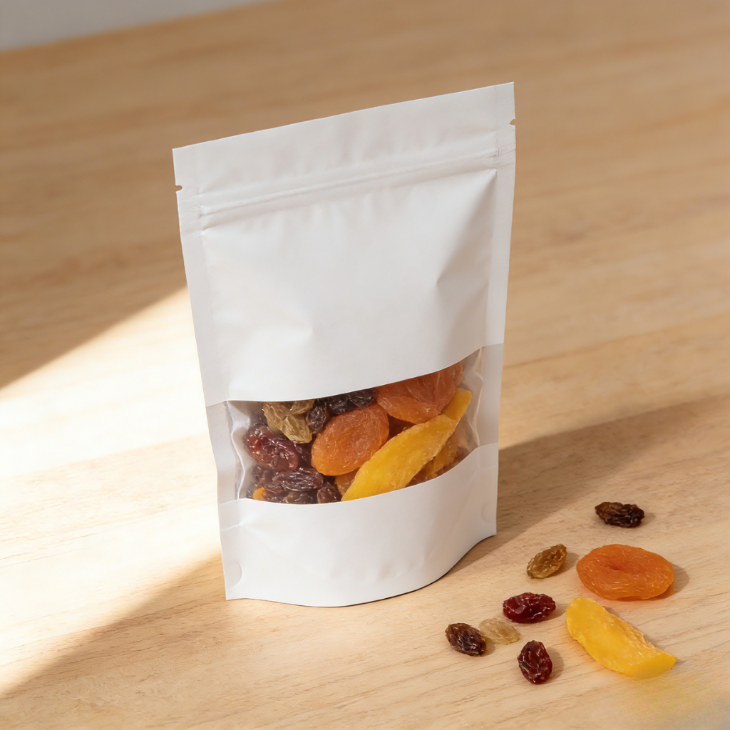 अनुकूलित बायोडिग्रेडेबल क्राफ्ट पेपर हीट सील ज़िपलॉक नट सूखे फल के लिए नमी-सबूत खाद्य पैकेजिंग बैग Mylar बैग
