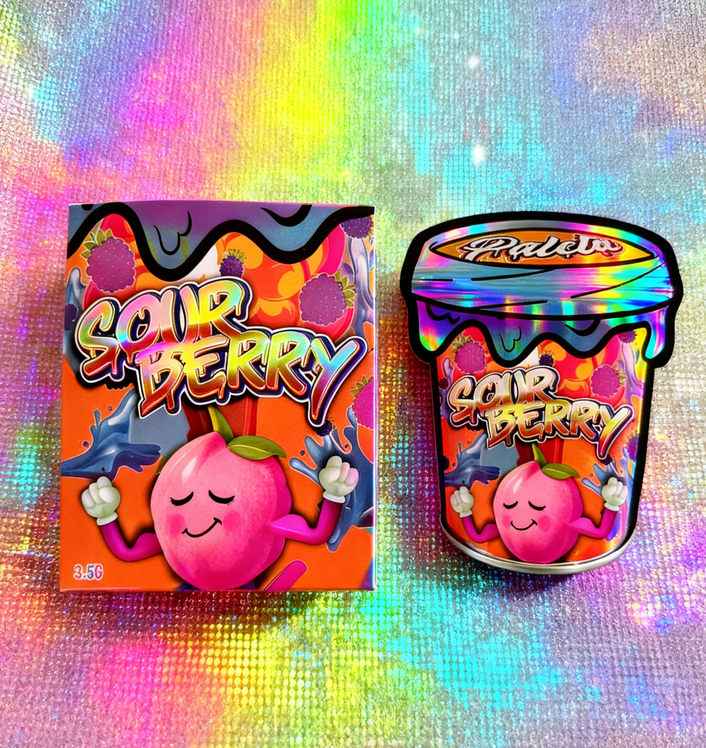 होलोग्राफिक बॉक्स और बैग 3.5 माइलर पैकेजिंग सेट पुनः सील 3.5g खाद्य माइलर मरने कट बैग के साथ प्रदर्शन अनाज बक्से