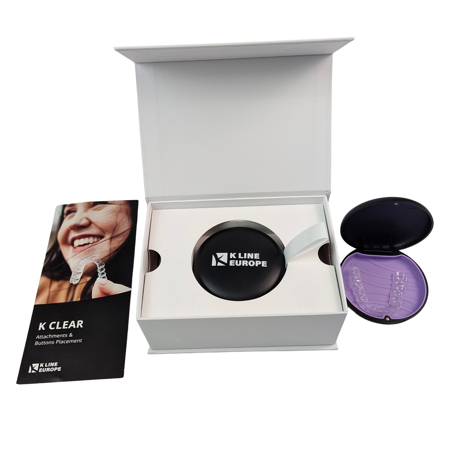 अनुकूलित लोगो दंत ब्रैकेट किट बॉक्स ऑर्थोडॉन्टिक एलाइनर पैकेजिंग बॉक्स पेपर के साथ डालें दांत एलाइनर पैकेजिंग बॉक्स