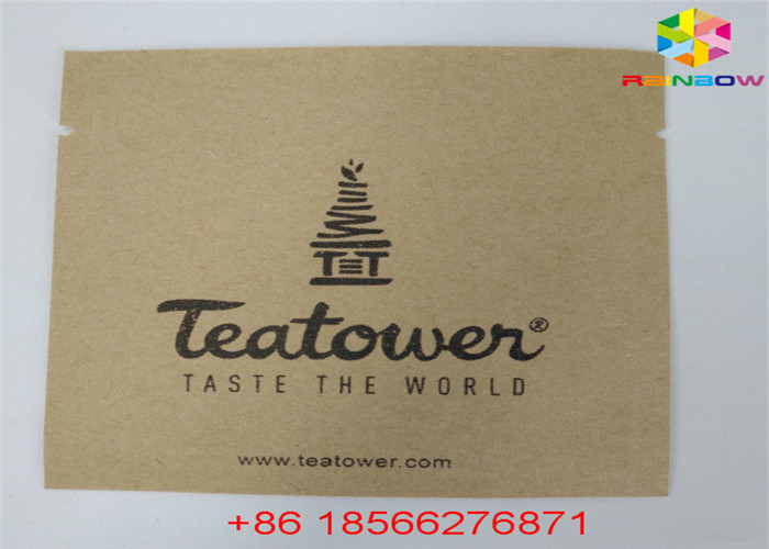 पुन: प्रयोज्य स्वनिर्धारित कागज बैग खाद्य थैली खिड़की के साथ ज़िपलॉक गंध सबूत खड़े हो जाओ