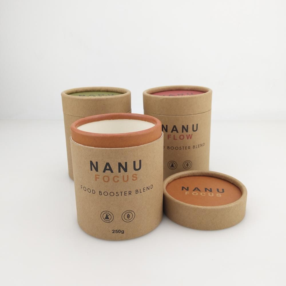 चाय पैकेजिंग के लिए पर्यावरण के अनुकूल कागज बॉक्स पैकेजिंग सिलेंडर अनुकूलित आकार