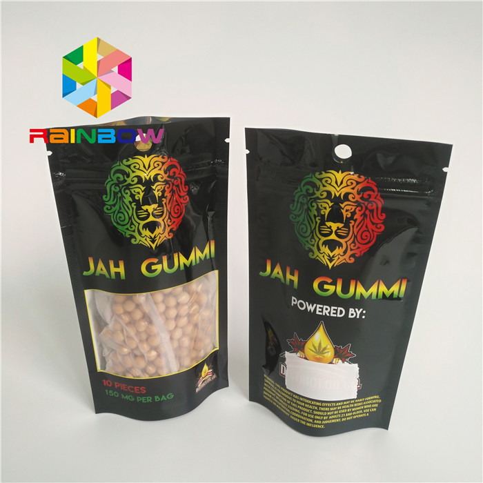 मुद्रित पन्नी टुकड़े टुकड़े में Mylar जिपलॉक स्टैंड पाउच Mmj खरपतवार कैनबिस पैकेजिंग