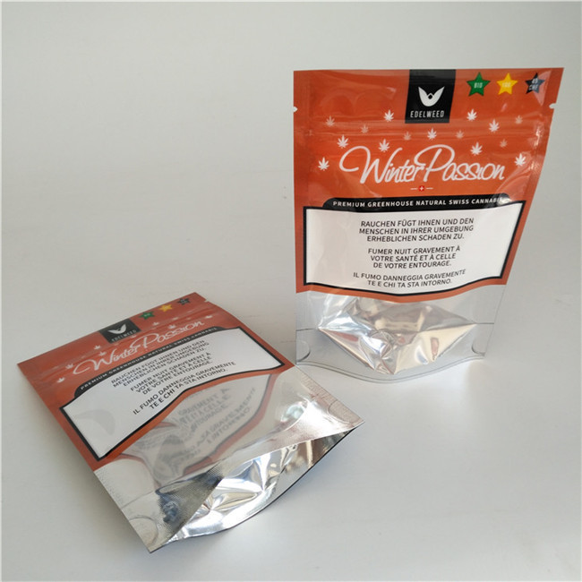 पुन: प्रयोज्य मैट स्टैंड पुन: प्रयोज्य ज़िपलॉक बैग हर्बल धूप के पाउच अनुकूलित आकार