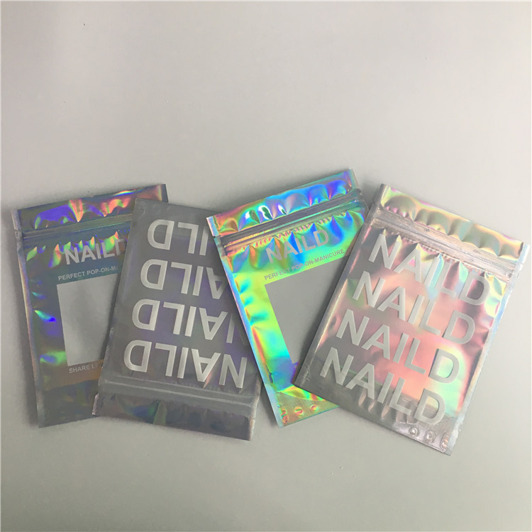 एसजीएस / एफडीए एल्यूमीनियम पन्नी बैग मेकअप पुन: प्रयोज्य Mylar पैकेजिंग तीन साइड सील