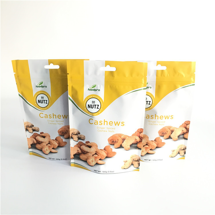 कस्टम मुद्रण प्लास्टिक पाउच पैकेजिंग एक तरह से वाल्व के साथ जिपर बैग खड़े हो जाओ