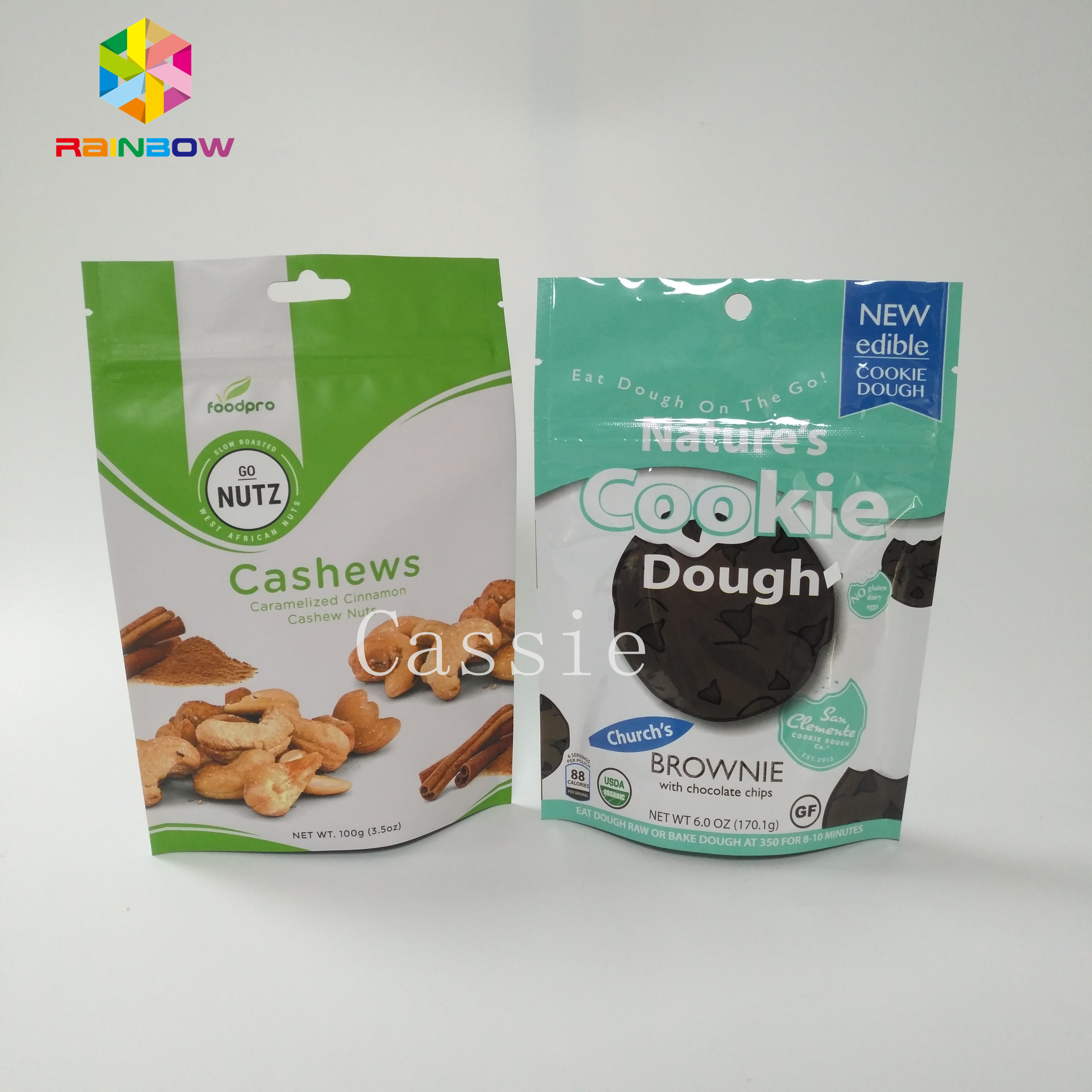 Gravure प्रिंटिंग स्टैंड अप एल्यूमीनियम पन्नी बैग जिपर ताला पाउडर भोजन के लिए अनुकूलित