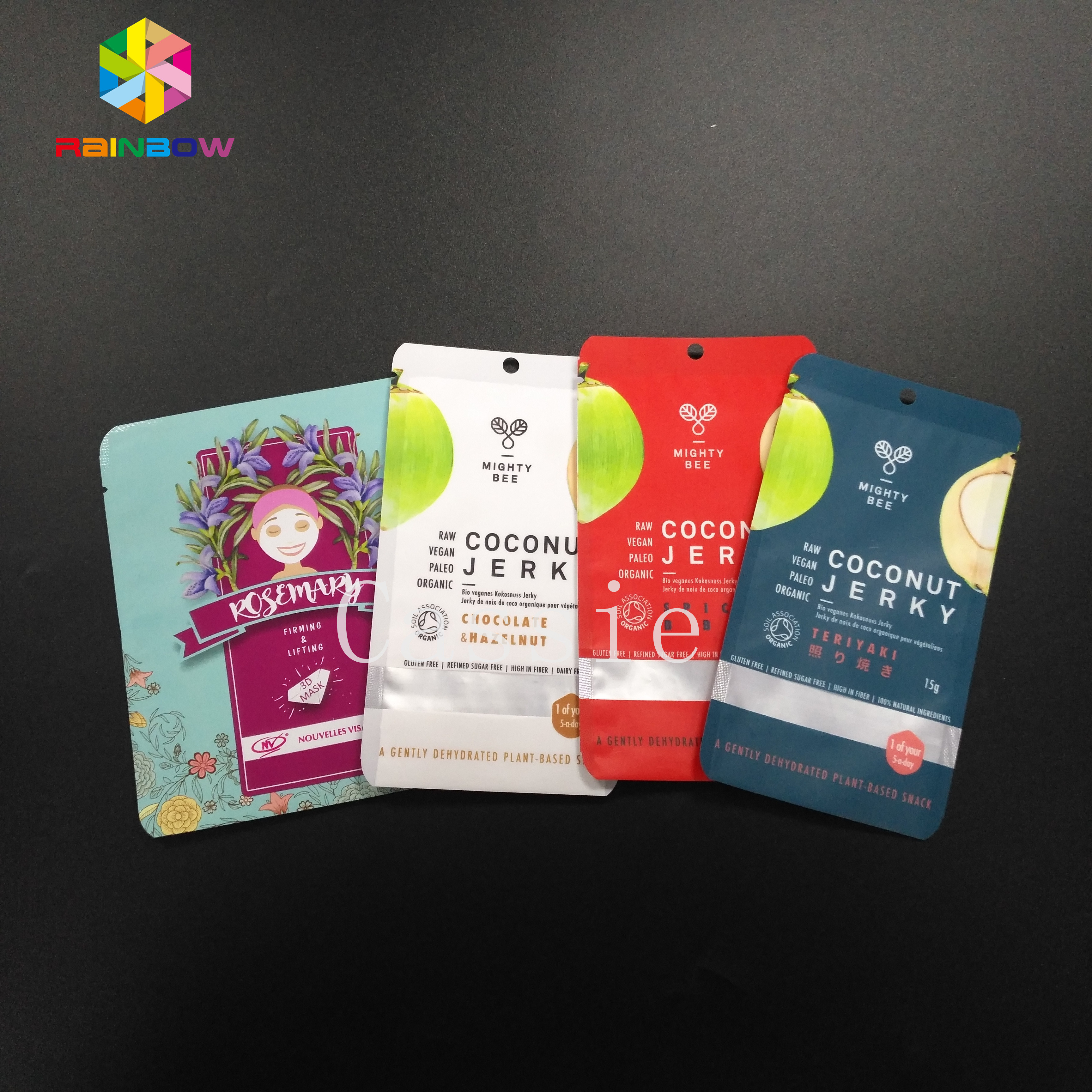 Mylar पाउच पकड़ सील बैग खाद्य ग्रेड भंडारण कॉस्मेटिक चाय पाउडर नमूना सस्ता