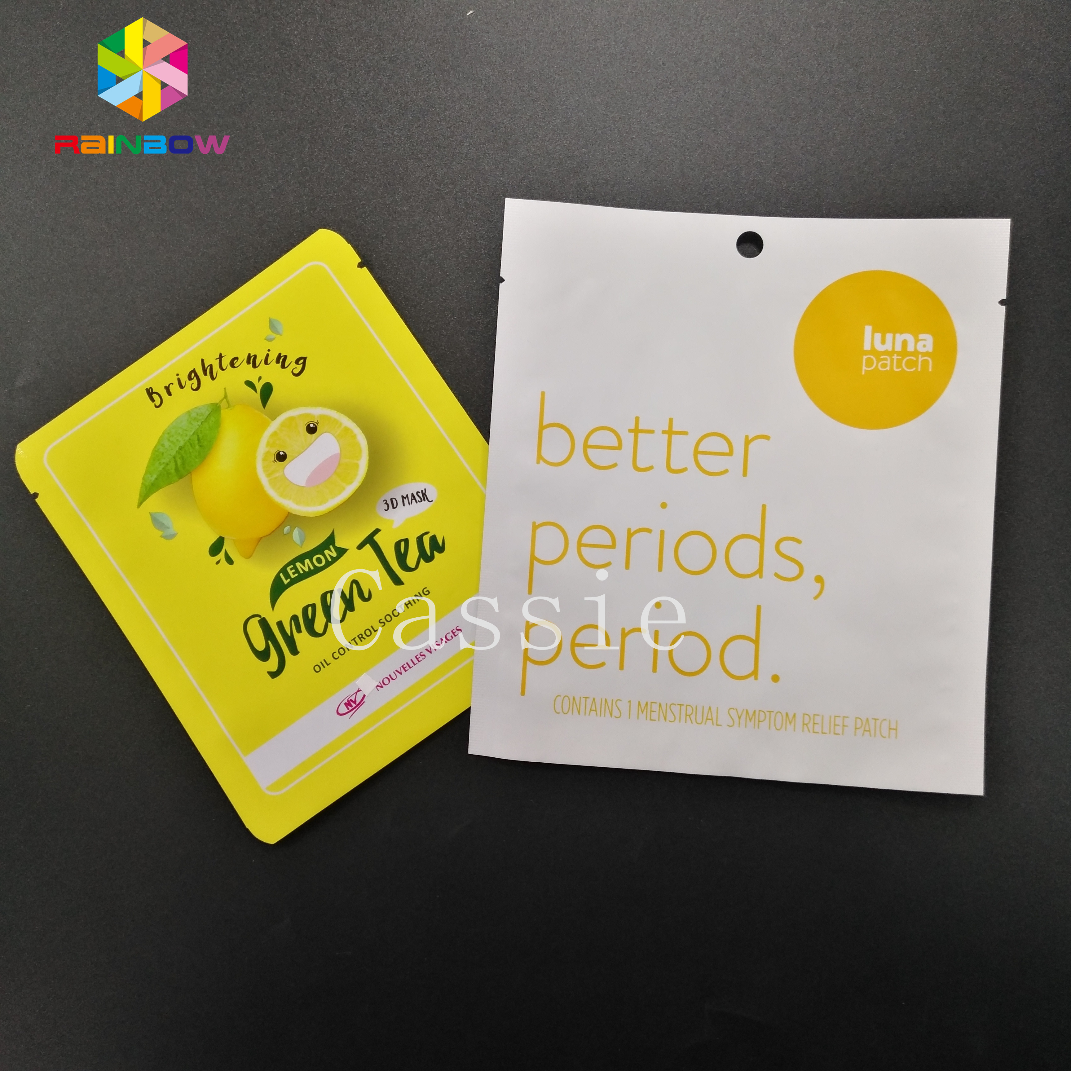 मट्टी डिज़ाइन ग्रिप लॉक बैग्स थ्री साइड्स हीट सील फ़ूड ग्रेड एल्युमीनियम फॉयल मायलर वैक्यूम पाउच